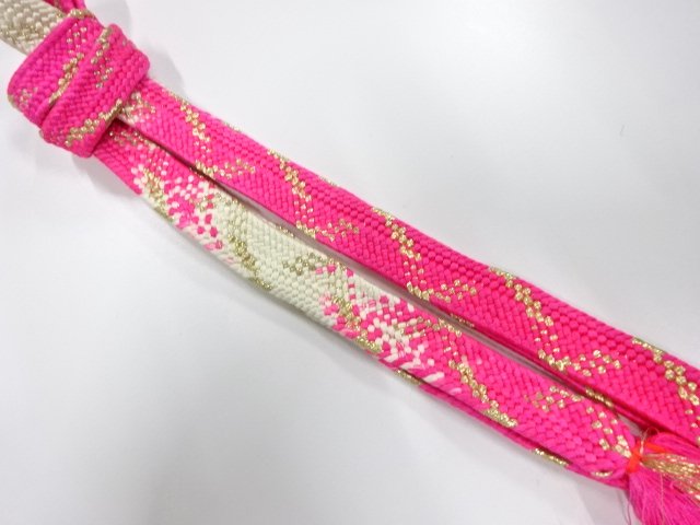 JAPANESE KIMONO / HAND-TIED OBIJIME